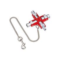 Knipex KNIPEX universal key 00 11 06, socket wrench (silver/ red, for common c