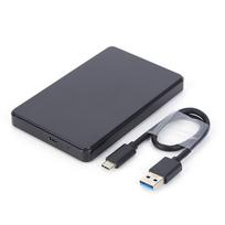 2,5 colio HDD dėklas SATA prie USB3.1 8TB išorinio standžiojo disko dėklas 10Gbps 8TB SSD dėžutė USB3.0 iki C tipo skaidraus kietojo disko dėžutės juoda