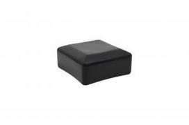 Dangtelis stulpui 80x80 mm, PVC, juodas