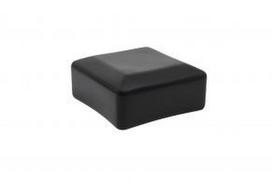 Dangtelis stulpui 100x100 mm, PVC, juodas