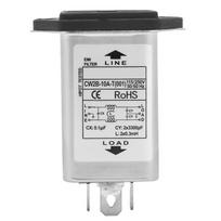 CW2B10A T (001) EMI Maitinimo Filtras su Saugiklio Lizdu 2in 1 Vienas Saugumas 125250v
