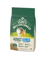 JAMES WELLBELOVED Adult 4 kg sausas visavertis ėdalas suaugusioms 1-7 metų katėms, kuriame gausu žuvies