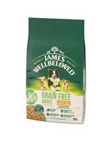 JAMES WELLBELOVED Adult 10 kg sausas visavertis ėdalas be grūdų suaugusiems 1-7 metų šunims, kuriame gausu kalakutienos ir daržovių