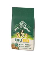 JAMES WELLBELOVED Adult 12 kg sausas visavertis ėdalas suaugusiems 1-7 metų šunims su ėriena ir ryžiais