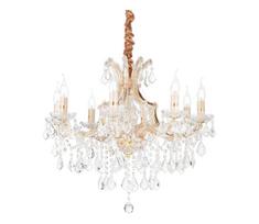 Ideal Lux - Krištolinis sietynas ant grandinės NAPOLEON 8xE14/40W/230V diametras 67 cm auksas
