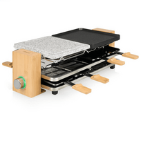 Princess 162955 Pure 8 Raclette Grill, Bamboo