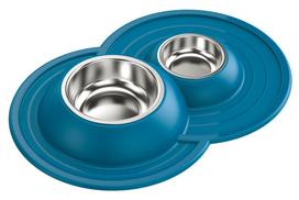 Volcano INOX Double soft bowl-holder cm. 49 x 33 x 6 h., different colors | 9488 | 8016040200654