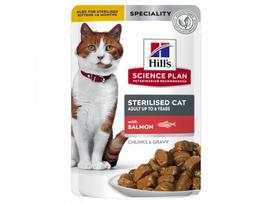 Hills Science Plan Cat Sterilised Young Adult with salmon 12 x 85g | 10494 | 052742194219