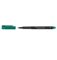 Permanentinis žymeklis Faber Castell Multimark M 1,00 mm, žalias, su trintuku