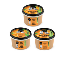 Šveitiklis ORGANIC SHOP kūnui su apelsinų aliejumi, 3 x 250 ml