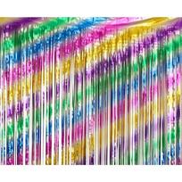 Girlianda - užuolaida lietutis, Spalvotas vakarėlis (200x100 cm)