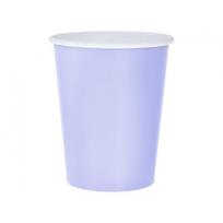Popieriniai puodeliai levandų spalvos, 270 ml (14 vnt.) | Vienkartiniai puodeliai šventėms