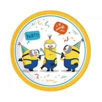 Lėkštutės popierinės Pimpačkiukai "Minions Rise of Gru" (8vnt./23cm)