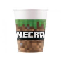 Puodeliai popieriniai kompiuteriniai žaidimai "Minecraft" (8vnt/200ml)