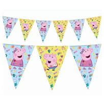 Vėliavėlių girlianda su kiaulyte "Peppa Pig" (2,3m)