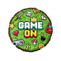 Folinis balionas ovalus kompiuteriniai žaidimai tema "Game On" (36cm)