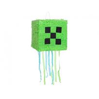Pinjata kompiuteriniai žaidimai Minecraft tema su žaliu pikseliu "Pixel" (28x28x28cm)