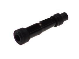 Degimo žvakės antgalis SB05F 8080, kampas: 180°, žvakės sriegis: 14mm, korpusas: Ebonitas, pypkės spalva: juoda Tinka: KAWASAKI