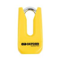 Stabdžių disko užraktas Monster OXFORD spalva geltona 135mm x 70mm pirštas 11mm