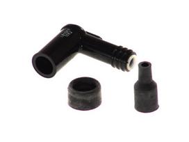 Degimo žvakės antgalis LB10FF 8359, kampas: 90°, žvakės sriegis: 14mm, korpusas: Ebonitas, pypkės spalva: juoda