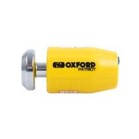 Stabdžių disko užraktas PATRIOT OXFORD spalva geltona 87mm x 43mm x 14mm pirštas 10mm