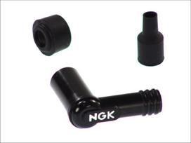 Degimo žvakės antgalis LB-E 8302, kampas: 90°, žvakės sriegis: 14mm, korpusas: Ebonitas, pypkės spalva: juoda Tinka: HONDA; KAWASAKI; KTM