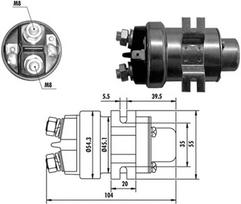 solenoidinis jungiklis, starteris MAGNETI MARELLI 940113050018