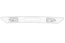 Valst. numerio apšvietimo žibintas OE VW 8P4 827 5743FZ