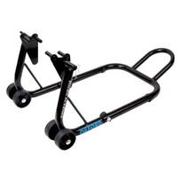 Motociklo atrama Big Black Bike po motociklo galiniu ratu; po priekiniu ratu (spalva: juoda, plienas)