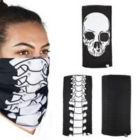 Šildantis šalikas OXFORD SKELETON COMFY tipas: unisex, spalva balta/juoda