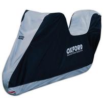 Motociklo užvalkalas OXFORD AQUATEX NEW C spalva sidabro, matmuo XL - su vieta bagažinei
