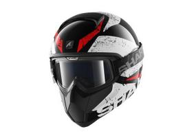 Šalmas Integralinis SHARK VANCORE BRACO spalva balta/juoda