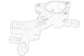Vandens kolektorius OE OPEL 25193922