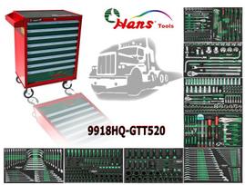 įrankių vežimėlis 520 vnt. HANS 9918HQ-GTT520