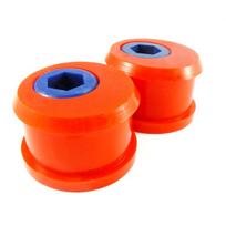 Priekinės svirties įvorė galinė 66mm (acentrinė) (2vnt., ekscentrikas, svirtis priekis apačia, Dešinė/Kairė, apačia/priekis, kietumas: 80 Sha, vidinis skersmuo 22mm, išorinis skersmuo 74,5mm) Tinka: B