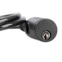 Trosas su užsegimu Bumper Cable lock OXFORD spalva juoda 600mm x 6mm