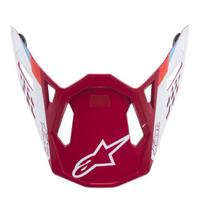 Šalmo skipas tinka šalmui S-M8 ALPINESTARS MX CONTACT spalva matiniai/raudona, matmuo OS