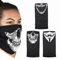 Šildantis šalikas OXFORD MASKS COMFY tipas: unisex, spalva balta/juoda