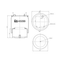 Pneumatinės pakabos kamera FE45099