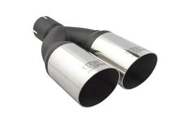 Išmetimo sistemos antgalis standard forma: apvalus 2x70mm nerūdijantis plienas