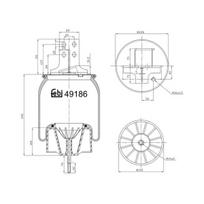 Pneumatinės pakabos kamera FE49186