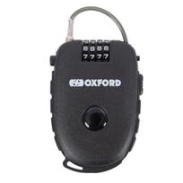 Trosas su užsegimu Retra OXFORD spalva juoda 750mm su kodine spyna; su pakabinama spyna
