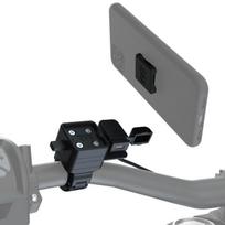 Telefono laikiklis CLIQR montavimas prie vairo; papildomas adapteris su USB lizdu; tipas C OXFORD (spalva juoda, 12, 3)
