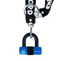 grandinė su užsegimu Chain8 OXFORD spalva juoda 1000mm grandinės narelis 8mm su pakabinama spyna
