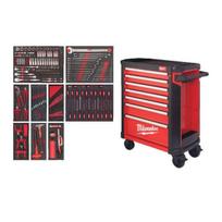 Įrankių vežimėlis su įrankiais 206 vnt. MILWAUKEE 4932498185