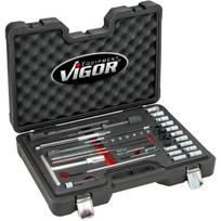 VIGOR Purkštuko lizdo valymas - frezavimo komplektas VIGOR V4941N