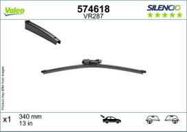 Stiklo valytuvas Silencio be rėmelio 340mm (1 vnt.) Galas
