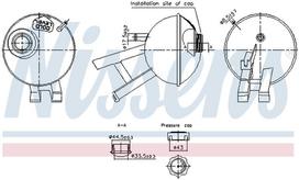 išsiplėtimo bakelis, aušinimo skystis NISSENS NIS 996348