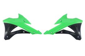 Radiatorių apsaugos, spalva Juoda/Žalia Tinka: KAWASAKI KX 85 2014-2021