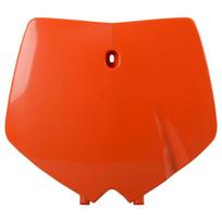 Startinis numeris (plastron), spalva Oranžinė Tinka: KTM SX 125-250 1999-2002